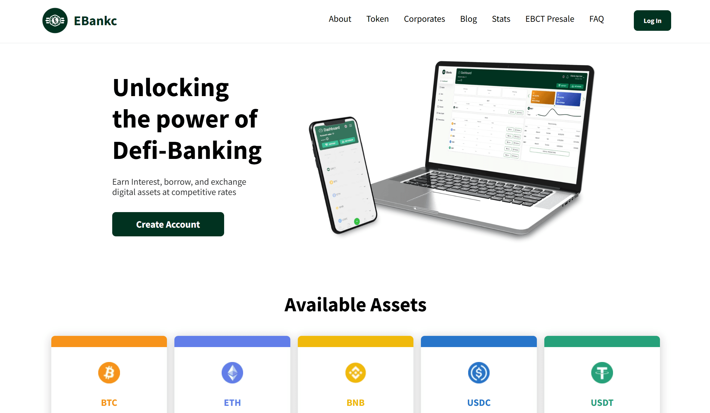 EBankc interface